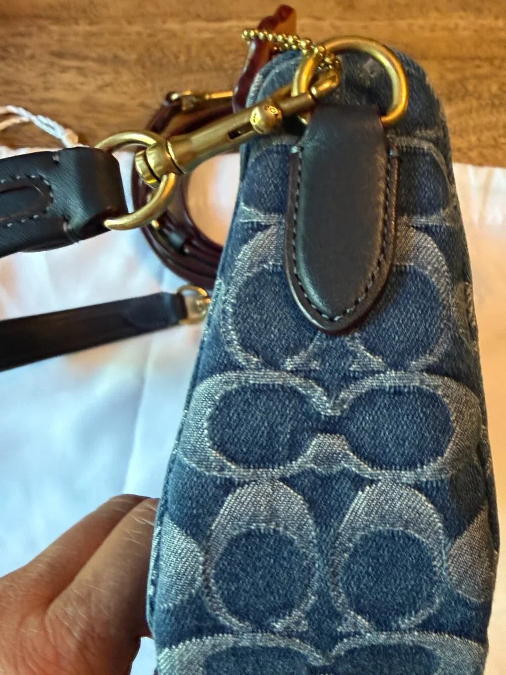 Coach Denim Swinger Bag
